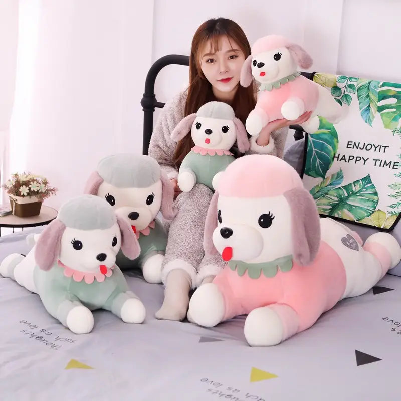 Pui Pui Dog Plush Toy Girl Cartoon Big Head Dog Long Pillow Doll