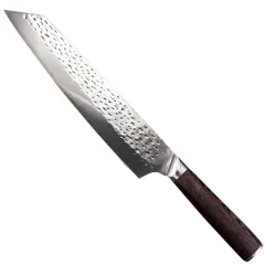 Stainless Steel Cut And Hammered Chef's Knife 9 Inch - Brown - View 1