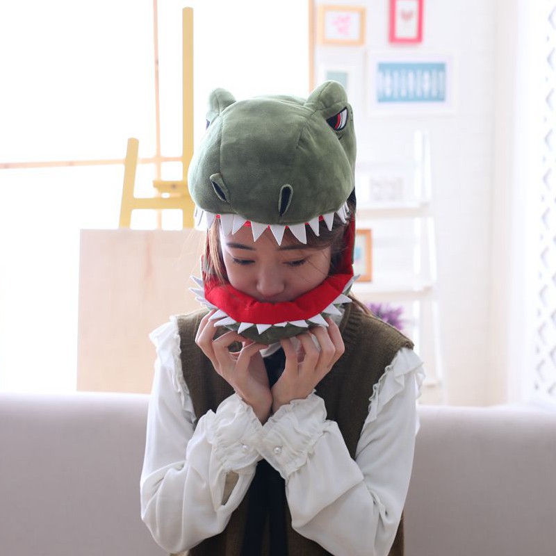 Creative Cute Dinosaur Hat Props Plush Headgear