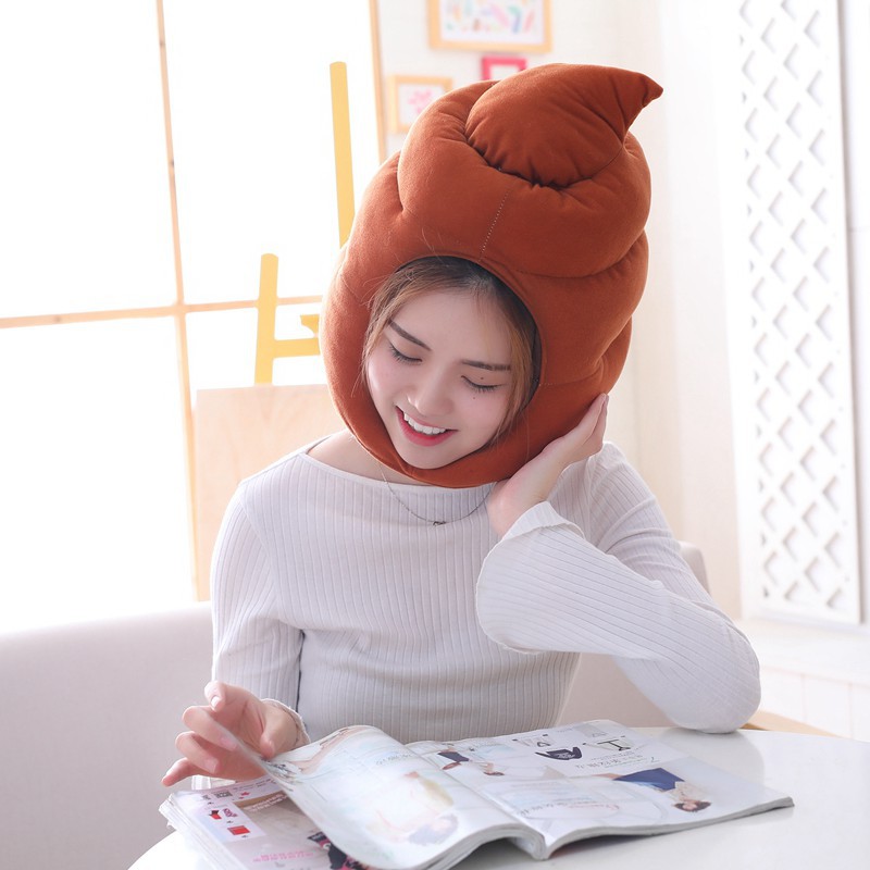 Cute Plush Stool Headgear Hat Photo Prop Plush Headgear