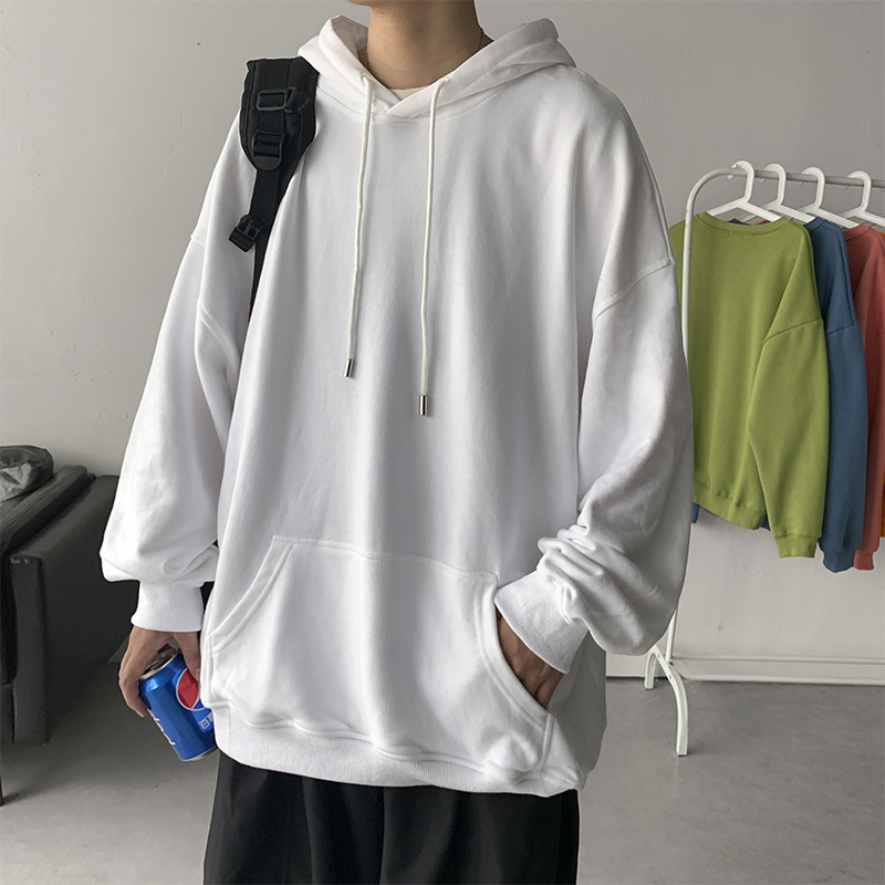 Men's Hooded Pullover Sweater Loose And Handsome Coat