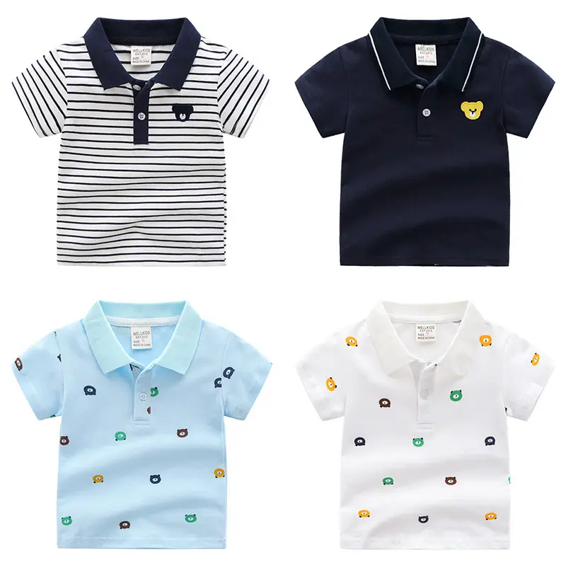 Cartoon Children's Shirt Short Sleeve POLO