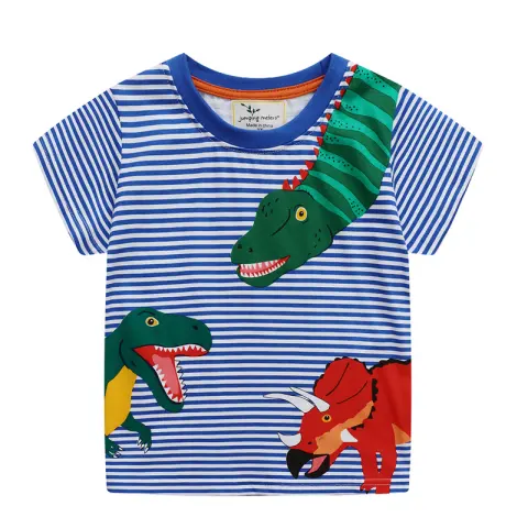 Children's Dinosaur T-shirt Boys Short Sleeve Cartoon Kids