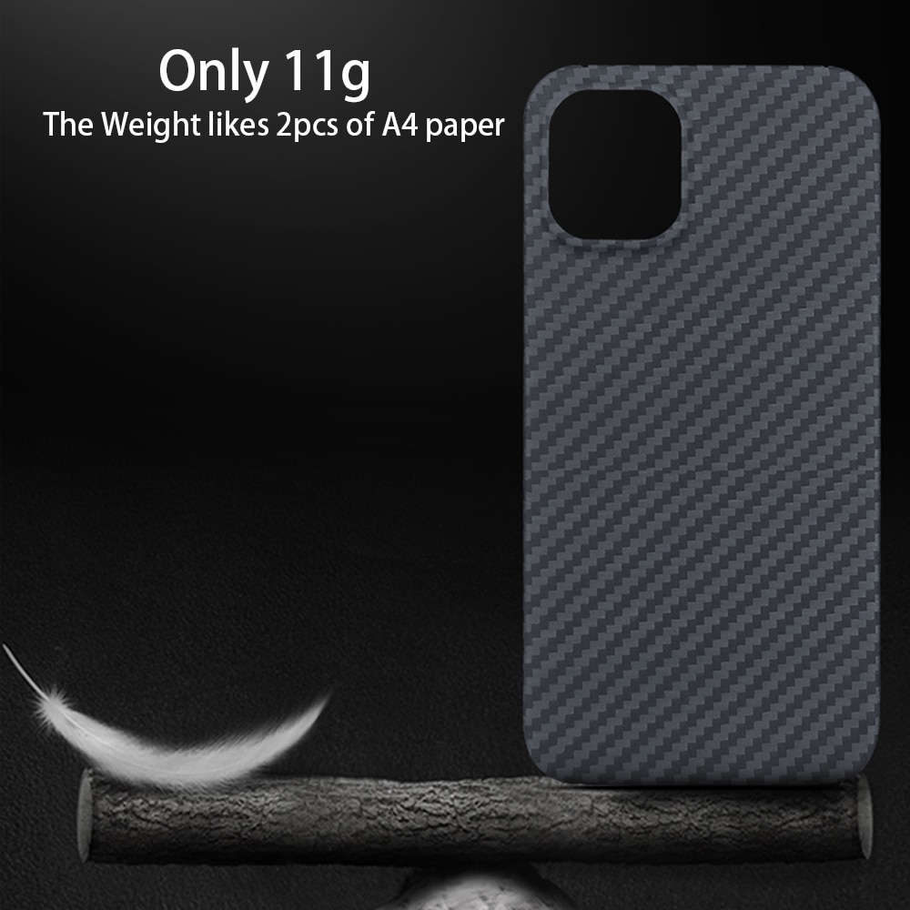 Compatible with Apple, Suitable For Iphone12promax 12MINI Protective Cover Carbon Fiber Phone Case