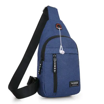 Men's Chest Bag Canvas Leisure Sports Running