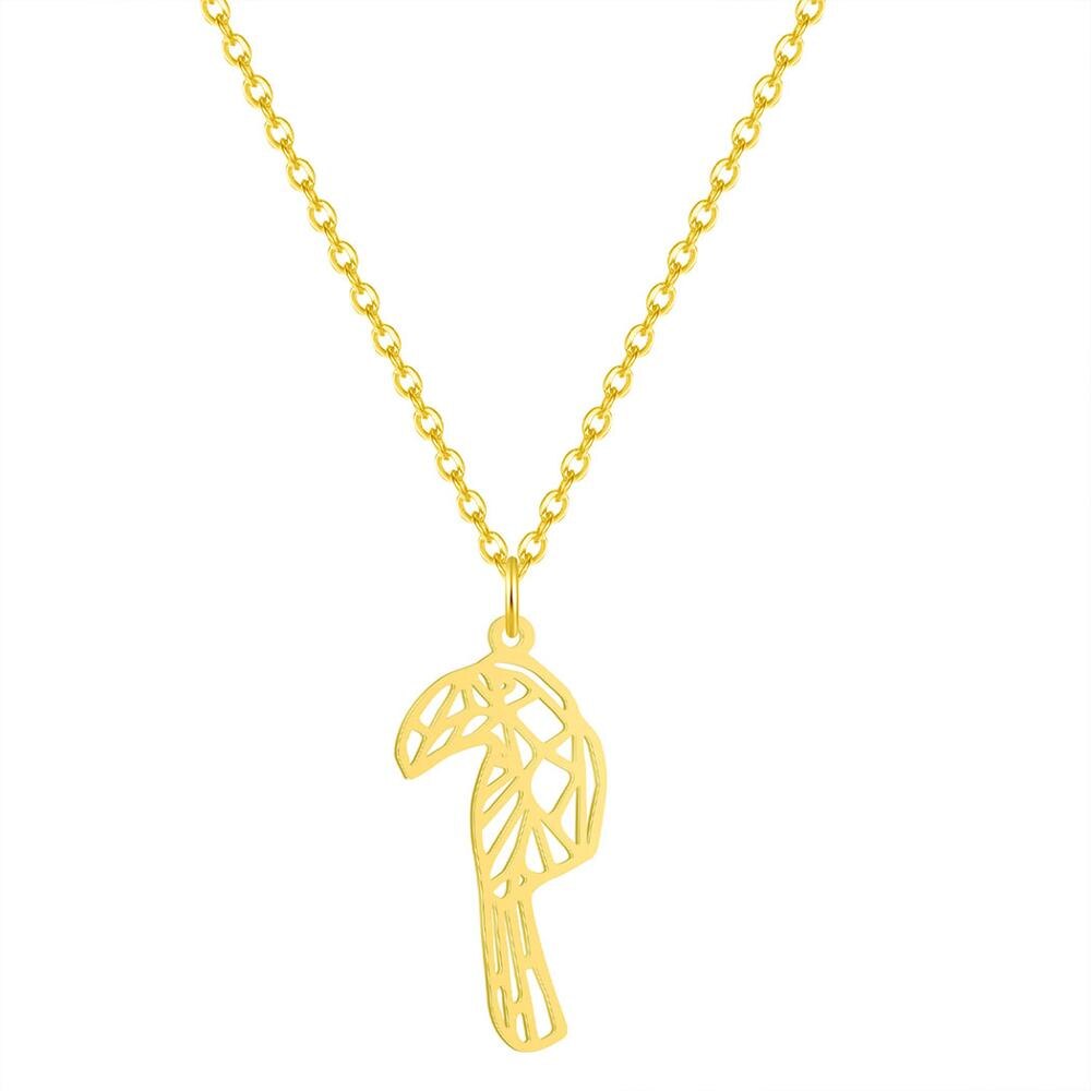 Lovely Woodpecker Animal Stainless Steel Pendant Necklace