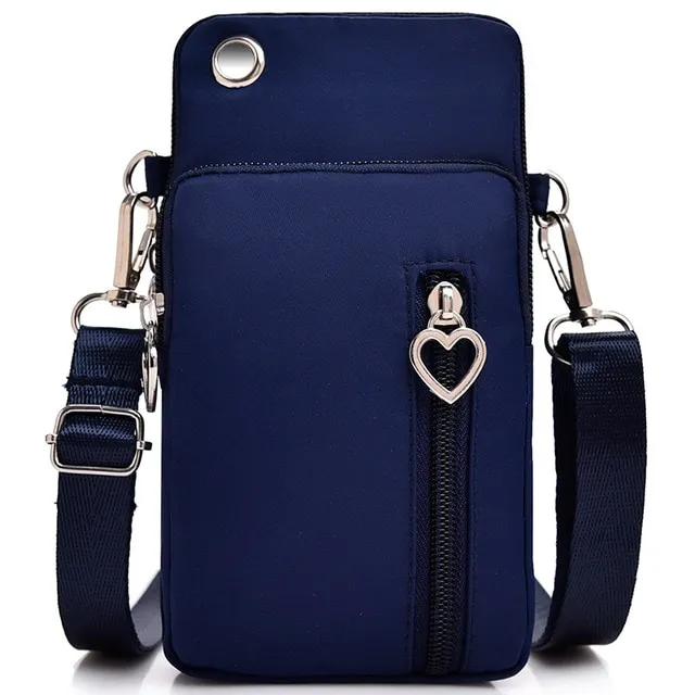The New Korean Version Of The Mini Bag To Put The Mobile Phone Bag Coin Purse - Blue