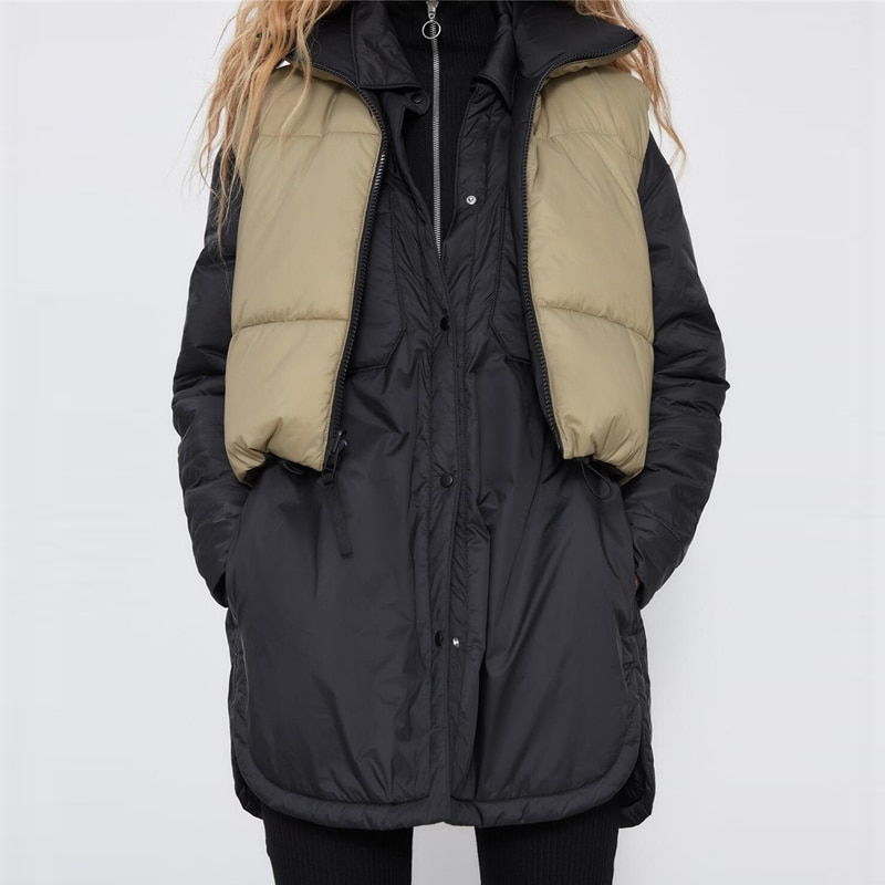The New Double-Sided Padded Vest And Waistcoat Women's