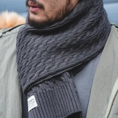 New Warm Scarf Men's Winter Korean Edition