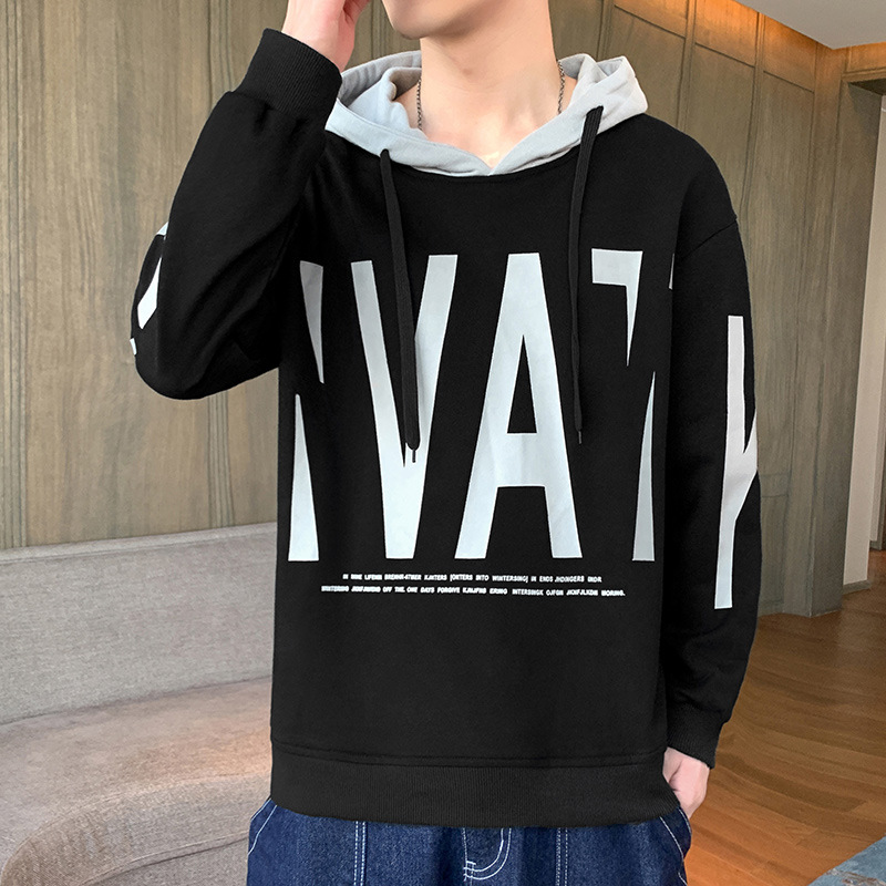 Men's Loose Autumn Hooded Sweater Jacket