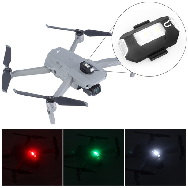 Սև LED հակաբախման նախազգուշացնող լույս UAV-ի և DJI-ի համար