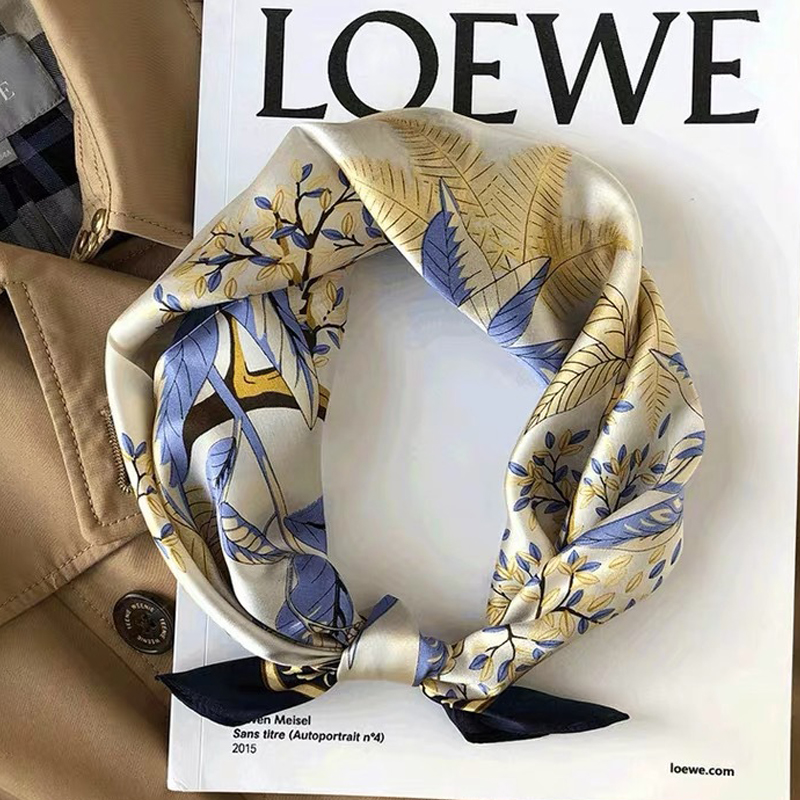 Fashion All-Match Thin Silk Scarf Headband