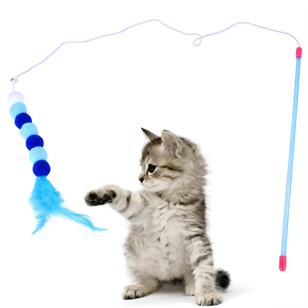 New Pet Cat Toy 14 Set Funny Cat Stick Multiple Combinations