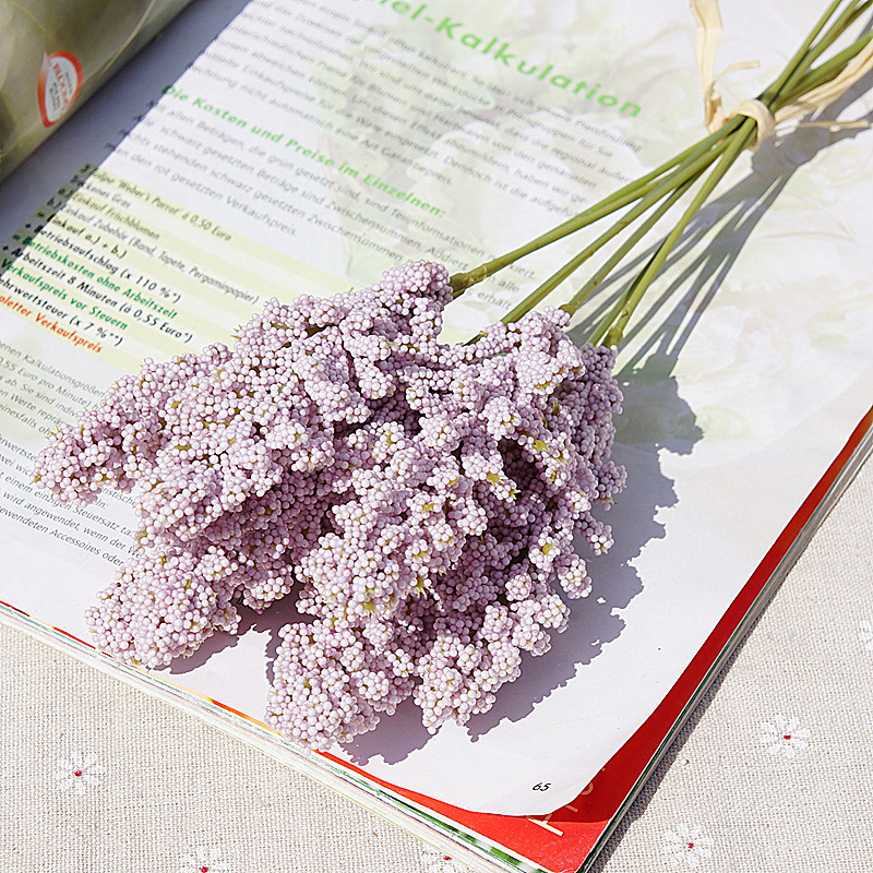 Home Plant Wall Decoration Wedding Bouquet With Material Props