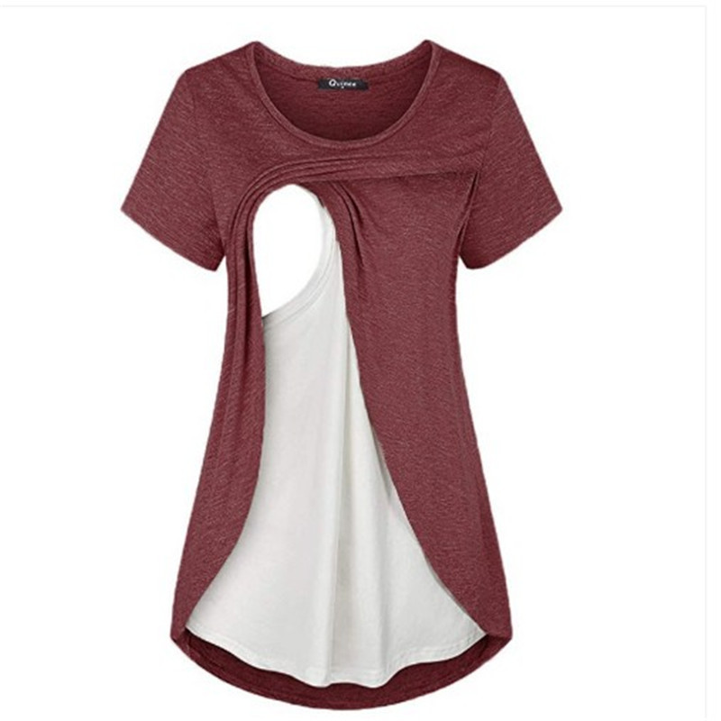 Loose And Comfortable Breastfeeding Maternity Top T-Shirt