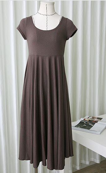 Korean Slim-fit Modal Maternity Dress