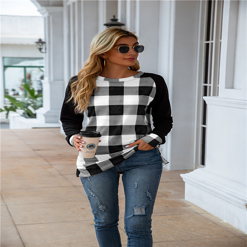 Long-Sleeved Sweater Round Neck All-Match Sweater Large Plush