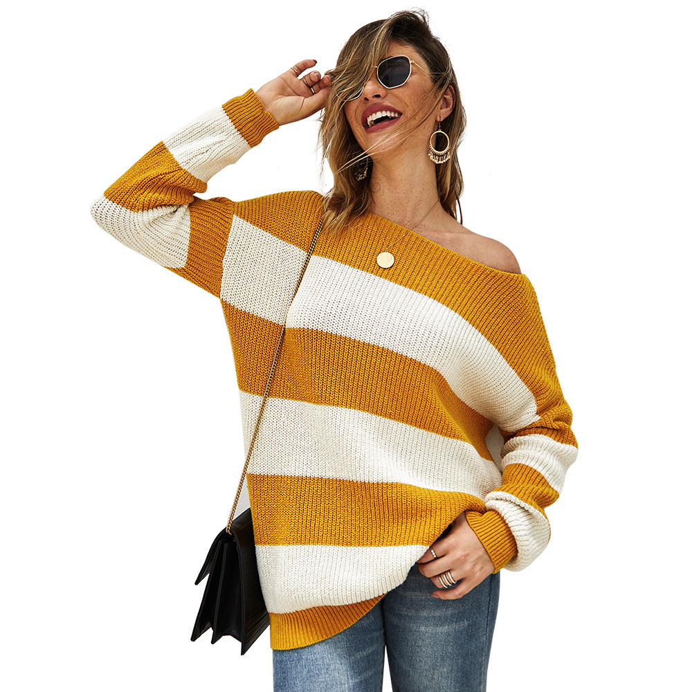 Title 6, Womens Sexy Striped Sweater Top Original Desig...