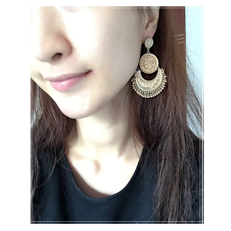 Retro tassel earrings personality ethnic trend earrings