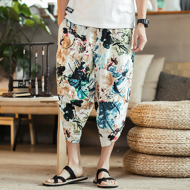 Retro Casual Youth Ethnic Loose Radish Pants
