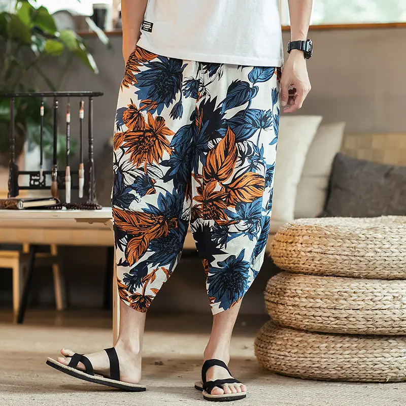 Retro Casual Youth Ethnic Loose Radish Pants