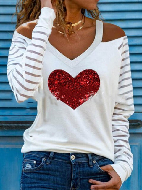 Solid color long-sleeved loose cotton t-shirt