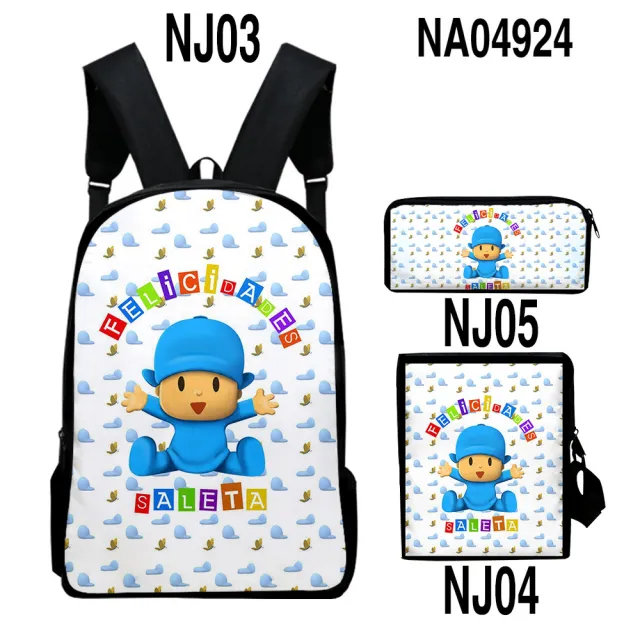 Digital Color Printing Bag Trendy Backpack Set Style8 Onesize - Shop at LoveMi
