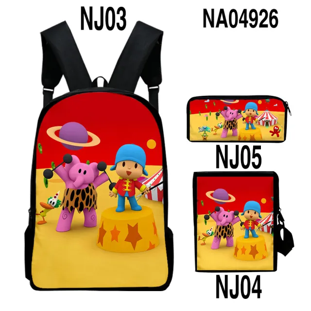 Digital Color Printing Bag Trendy Backpack Set Style6 Onesize - Shop at LoveMi