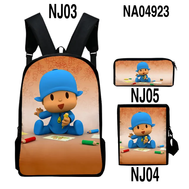 Digital Color Printing Bag Trendy Backpack Set Style9 Onesize - Shop at LoveMi