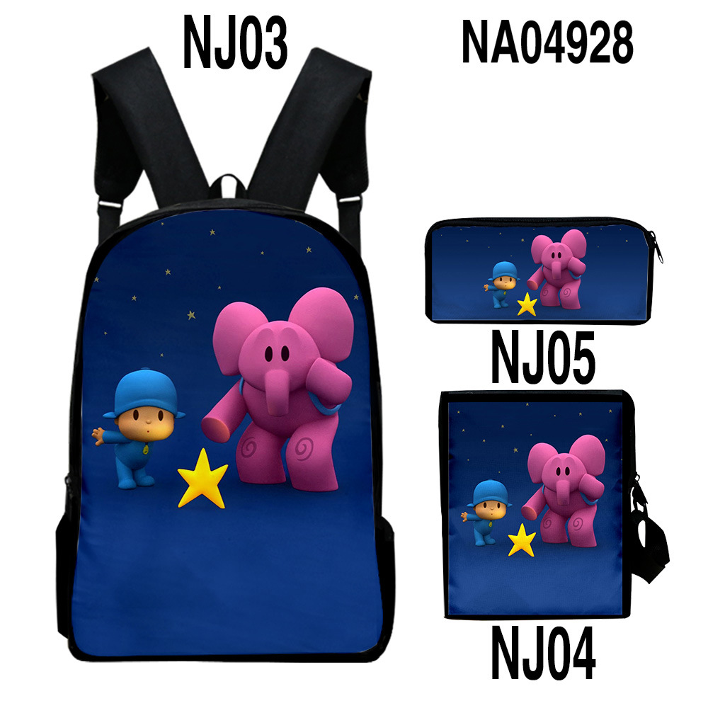 Digital Color Printing Bag Trendy Backpack Set — foto 9