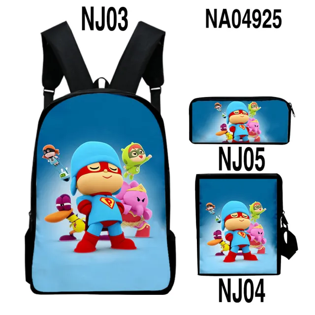 Digital Color Printing Bag Trendy Backpack Set Style7 Onesize - Shop at LoveMi