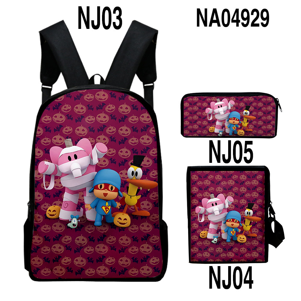 Digital Color Printing Bag Trendy Backpack Set — foto 4