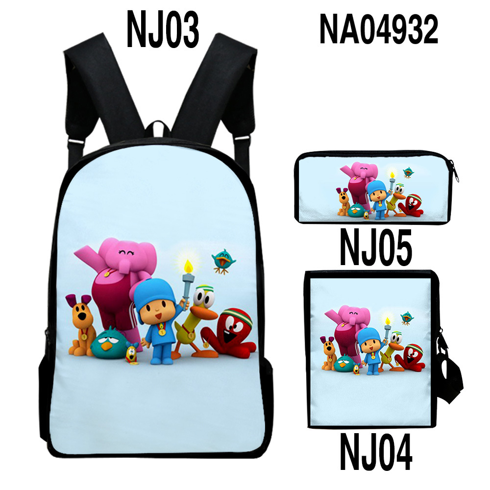 Digital Color Printing Bag Trendy Backpack Set — foto 8