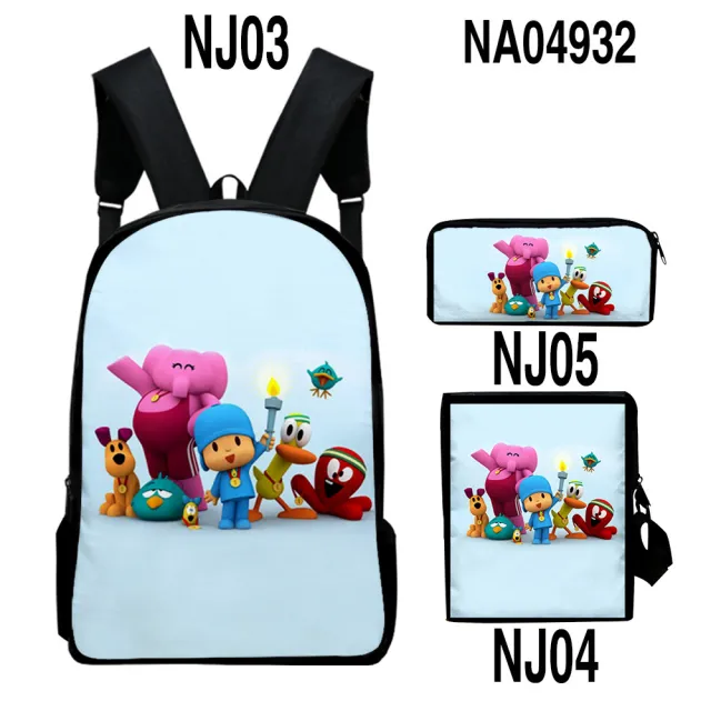 Digital Color Printing Bag Trendy Backpack Set Style10 Onesize - Shop at LoveMi
