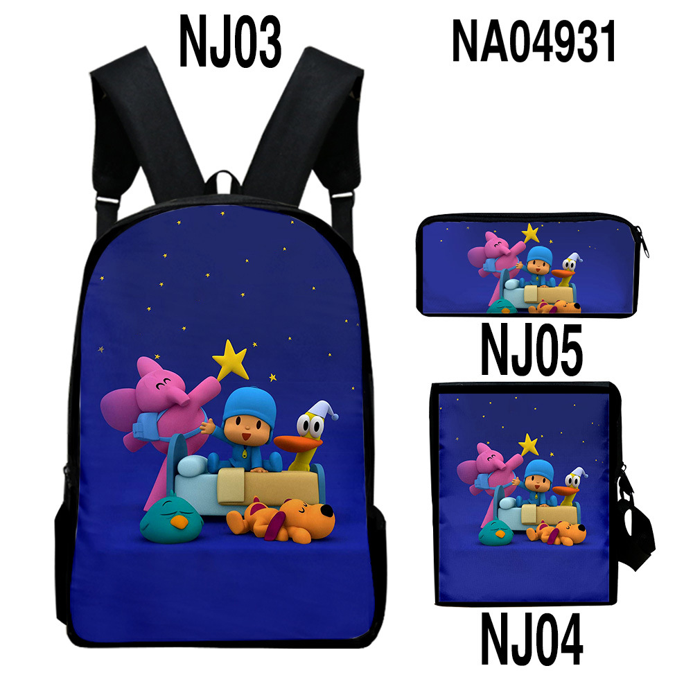 Digital Color Printing Bag Trendy Backpack Set — foto 10