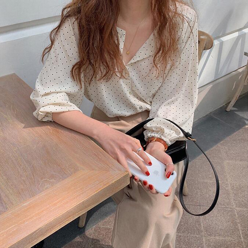 New Design Chiffon Shirt With Niche Temperament