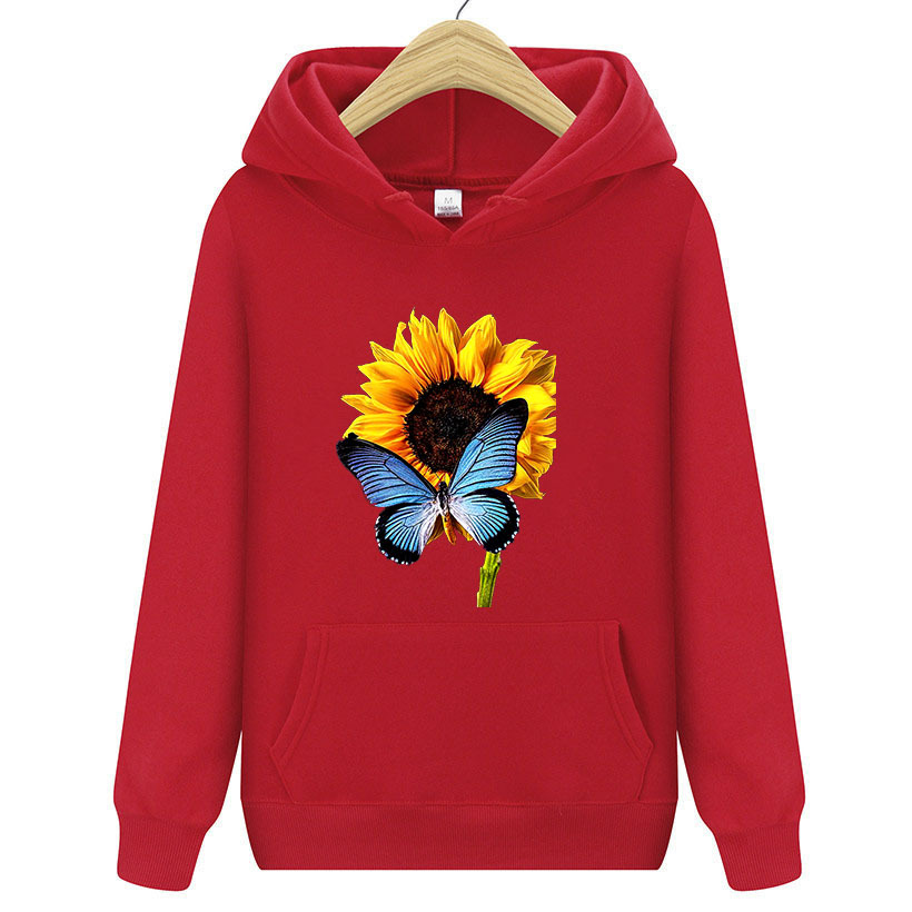 Title 3, Sunflower Butterfly Sweater Women