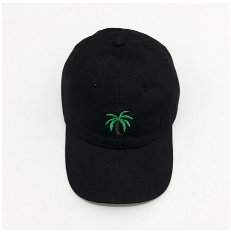 Embroidered Hat Coconut Versatile Cap Fashion Personality Baseball Cap