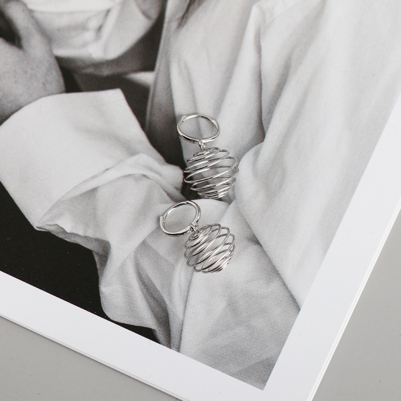 Leafy Spring Ball Dinosaur Earrings