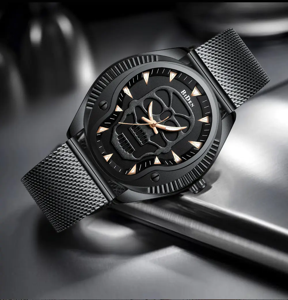 Personality fashion waterproof cool ghost quartz watch