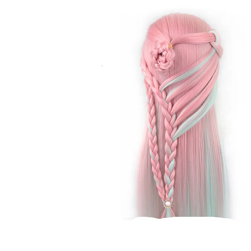 Hair Modelling, Female Hair Cutting Apprentice Hairdressing Practice - Pinkgreen