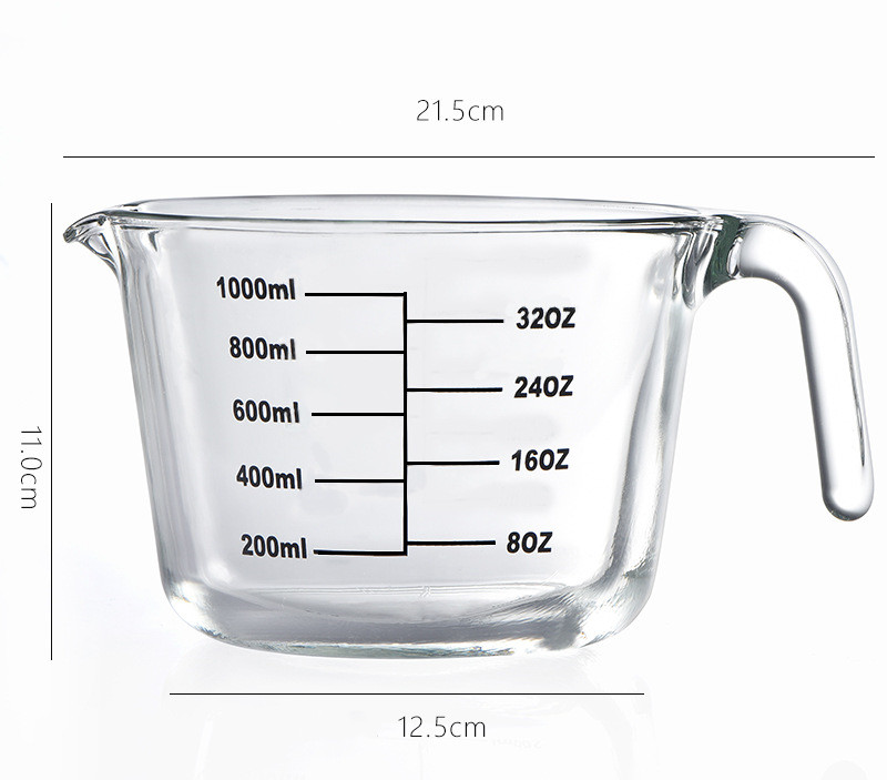 Title 3, Anchor Hocking 1 Litre Glass Measuring Jug. Mea...