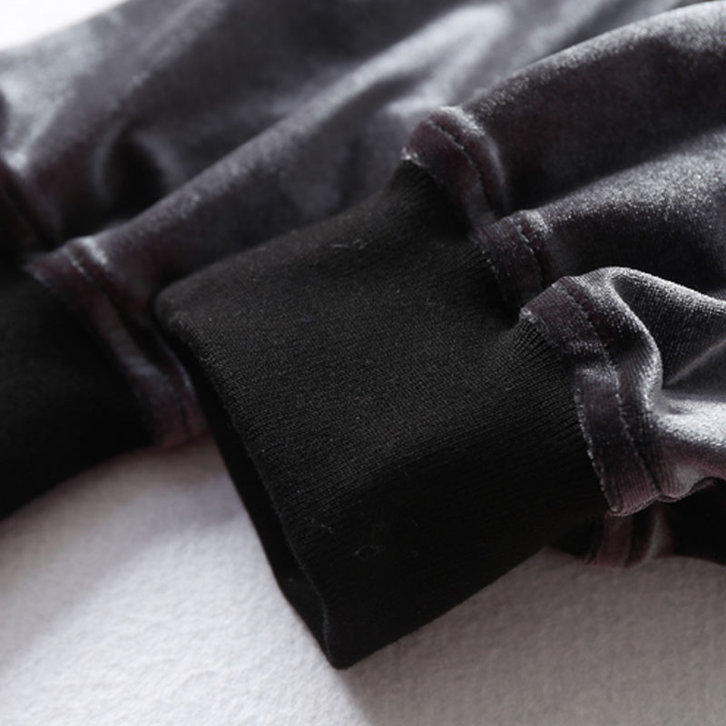 Fashion All-Match Zipper Velvet Jacket Short Coat