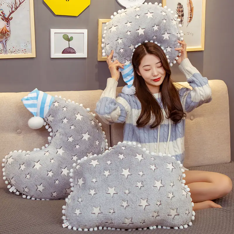 Stars Moons Clouds Five-Pointed Star Cushion Plush Toys