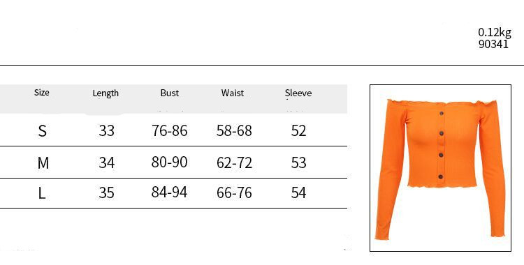 Title 1, One-Shoulder-Langarm-Top, schulterfreies Top, l...