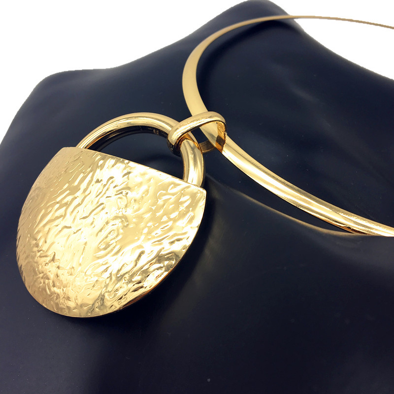 Punk Necklace Simple Pendant Necklace Collar Set