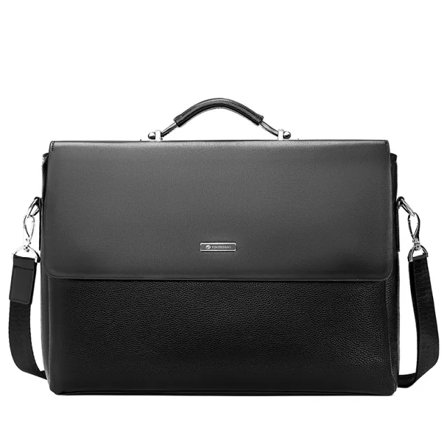 Men's Bag Horizontal Handbag Large Capacity Business Briefcase Black - Shop at LoveMi