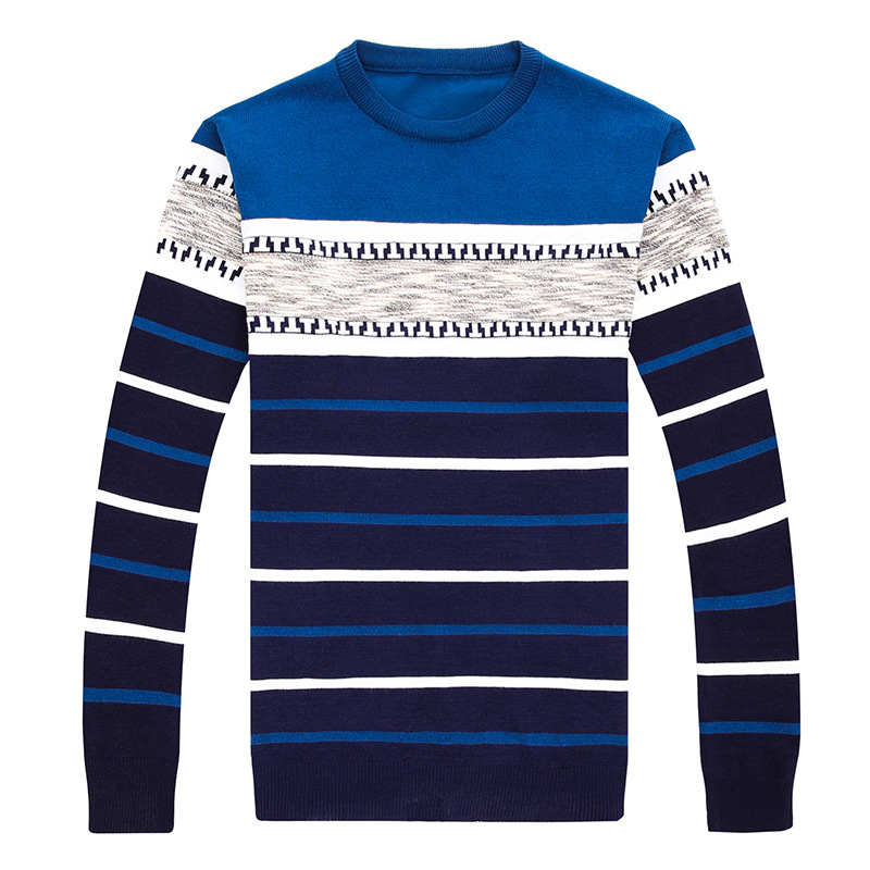 Men's Sweater Plus Velvet Thick Winter Base Sweater