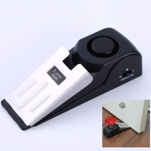 120db Door Stop Alarm Security System Home Wedge Shaped