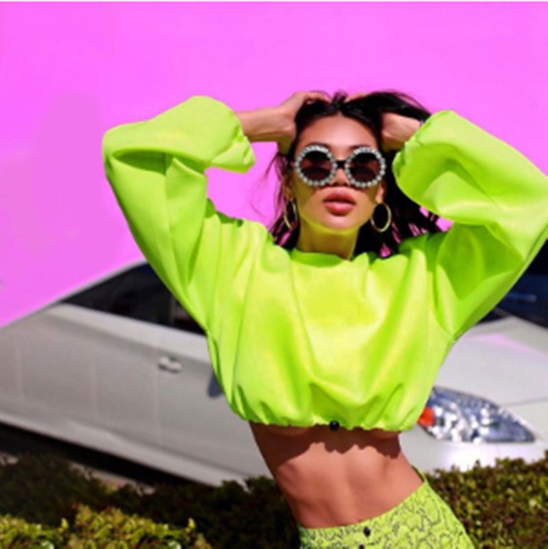 Navel-blooming Tide Wild Casual Hip-hop Top Women